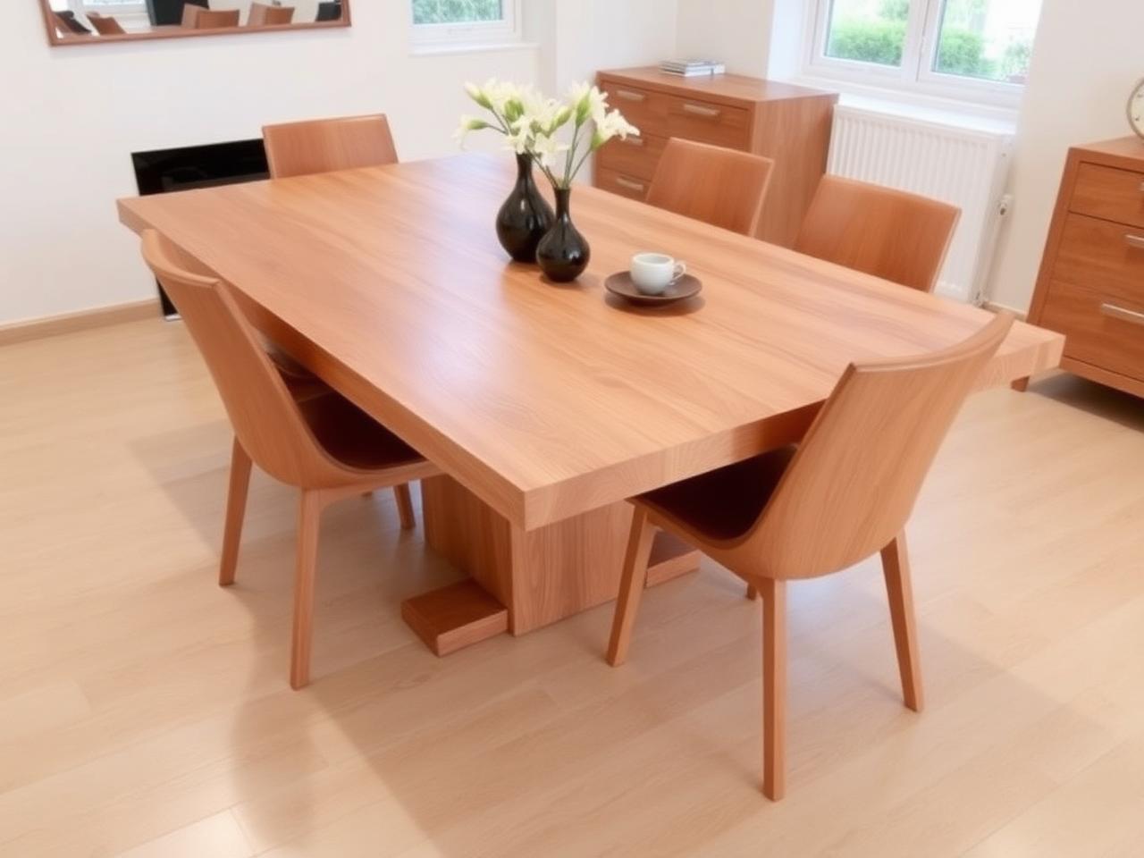Mesa de comedor en madera maciza